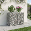 Gabion højbed Sølv