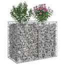 Gabion højbed Sølv