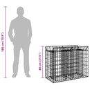 Gabion højbed Sølv