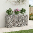 Gabion højbed Sølv