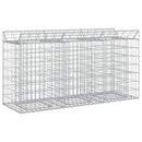 Gabion højbed Sølv