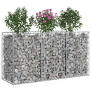 Gabion højbed Sølv