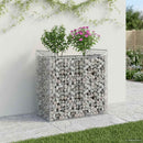 Gabion højbed Sølv