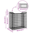 Gabion højbed Sølv