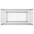 Gabion højbed Sølv