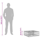 Gabion højbed Sølv