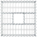 Gabion højbed Sølv