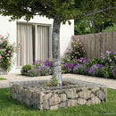 Gabion højbed Sølv