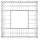Gabion højbed Sølv