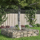 Gabion højbed Sølv