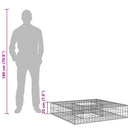 Gabion højbed Sølv