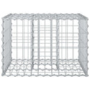 Gabion højbed Sølv