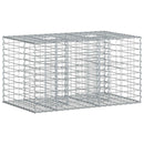 Gabion højbed Sølv