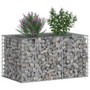 Gabion højbed Sølv