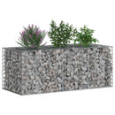 Gabion højbed Sølv