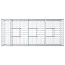 Gabion højbed Sølv