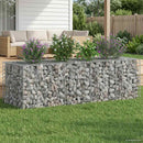 Gabion højbed Sølv