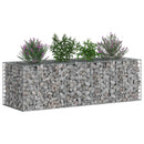Gabion højbed Sølv