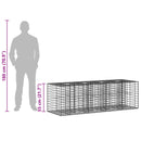 Gabion højbed Sølv