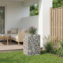 Gabion højbed Sølv