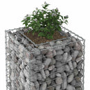 Gabion højbed Sølv