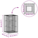 Gabion højbed Sølv
