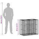 Gabion højbed Sølv