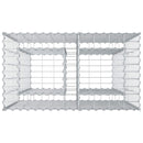 Gabion højbed Sølv