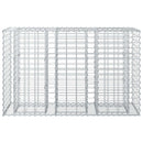 Gabion højbed Sølv