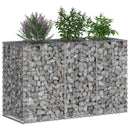 Gabion højbed Sølv