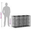 Gabion højbed Sølv