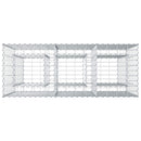 Gabion højbed Sølv