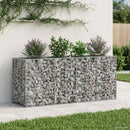 Gabion højbed Sølv