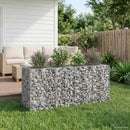 Gabion højbed Sølv