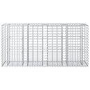 Gabion højbed Sølv