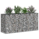 Gabion højbed Sølv