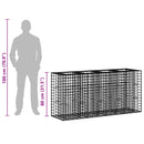 Gabion højbed Sølv