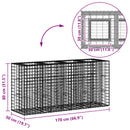 Gabion højbed Sølv