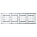 Gabion højbed Sølv