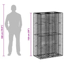Gabion højbed Sølv