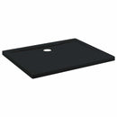 Brusebund Tray med Dots 100 x 80 x 4 cm ABS Sort