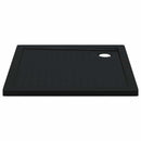 Brusebund Tray med Dots 90 x 90 x 4 cm ABS Sort