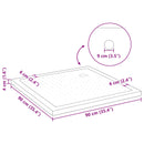 Brusebund Tray med Dots 90 x 90 x 4 cm ABS Sort