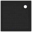 Brusebund Tray med Dots 90 x 90 x 4 cm ABS Sort