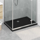 Brusebund Tray med Dots 100 x 70 x 4 cm ABS Sort