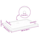Brusebund Tray med Dots 100 x 70 x 4 cm ABS Sort