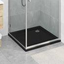 Brusebund Tray med Dots 80 x 80 x 4 cm ABS Sort