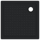 Brusebund Tray med Dots 80 x 80 x 4 cm ABS Sort