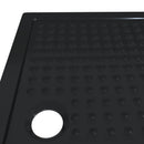Brusebund Tray med Dots Sort 120 x 80 x 4 cm ABS