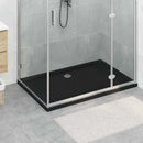 Brusebund Tray med Dots Sort 120 x 80 x 4 cm ABS